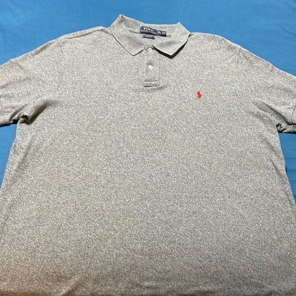 XXL Grey Custom Ralph Lauren Polo shirt - Picture 2 of 4